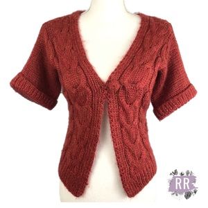 KAISLEY Alpaca Wool Bend Cardigan Sweater